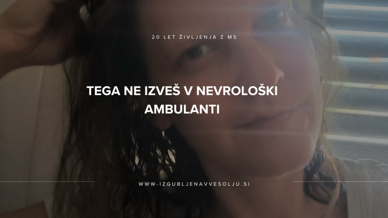 tega ne izveš v nevrološki ambulanti